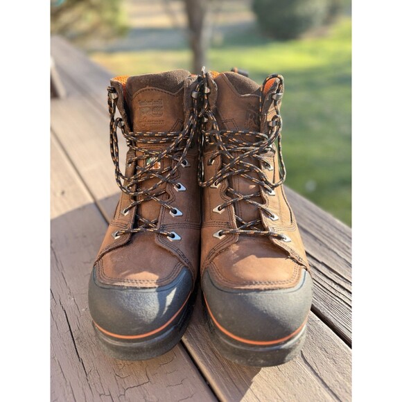 Timberland PRO Endurance Steel Safety Toe Work Boot Brown Leather Size 13M main image 7